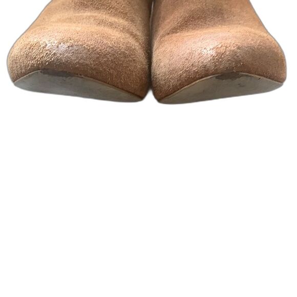 Pelle Moda Booties Brown Suede Ankle Boots Block Heel Womens Size 9 Western Boho - Picture 8 of 12